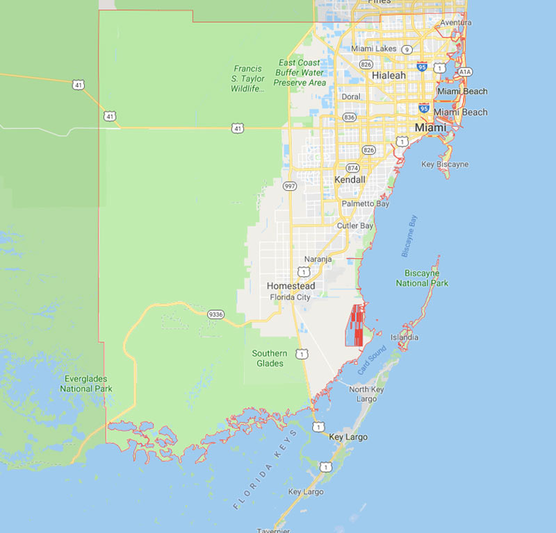Dade County Projects Map | Florida | Stiles-Sowers Construction, Inc